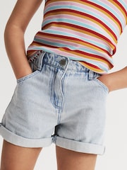 Hellblau - Denim-Shorts mit elastischem Bund (3-16 J.) - Bild 4 von 7