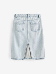 Mid Blue Denim Midi Skirt (3-16yrs) - Image 6 of 7