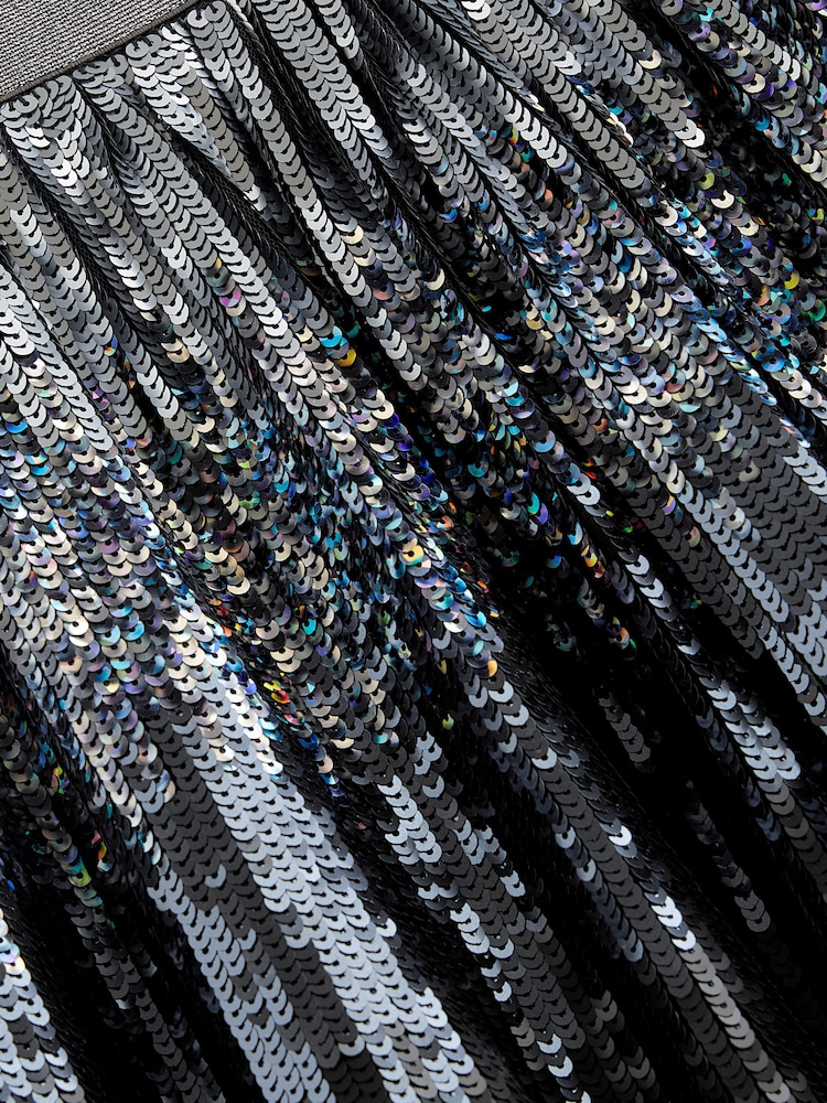Black Sequin Skirt (3-16yrs) - Image 7 of 7