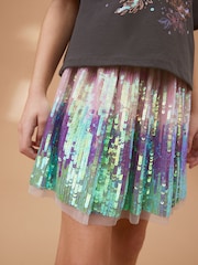 Green Sequin Skirt (3-16yrs) - Image 4 of 7