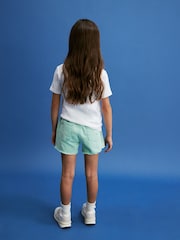 Green Frayed Edge Distressed Shorts (3-16yrs) - Image 2 of 6