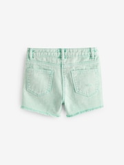 Green Frayed Edge Distressed Shorts (3-16yrs) - Image 5 of 6