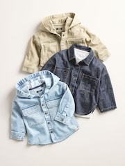Blue 100% Cotton Denim Shacket (3mths-7yrs) - Image 7 of 7