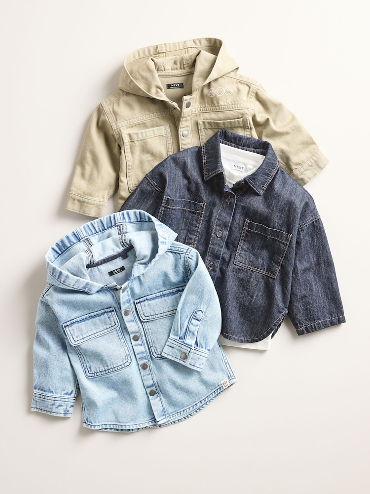 Blue 100% Cotton Denim Shacket (3mths-7yrs) - Image 7 of 7