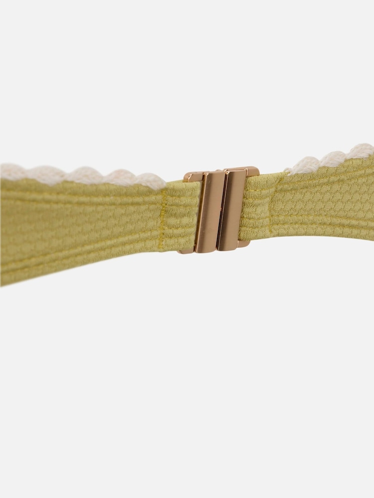 Mint Velvet Lime Green Crochet stitch Ruched Swimsuit - Image 7 of 7 Mint Velvet Lime Green Crochet stitch Ruched Swimsuit - Image 7 of 7