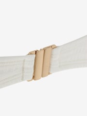 Creme - Mint Velvet Rikrak Tief ausgeschnittener Badeanzug - Bild 6 von 6