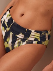 Mint Velvet Lime Green Roll top Bikini Briefs - Image 1 of 4