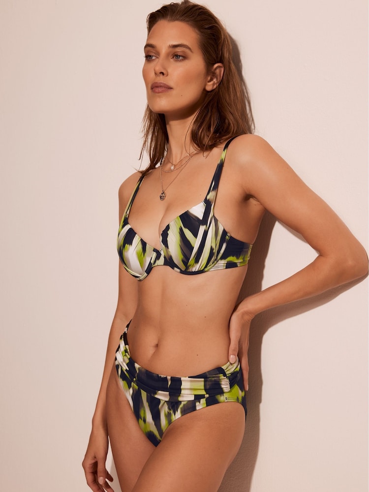 Mint Velvet Lime Green Roll top Bikini Briefs - Image 2 of 4