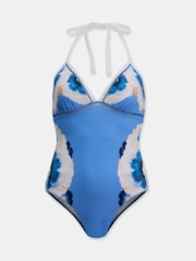 Mint Velvet Blue Floral Halterneck Suit - Image 4 of 5