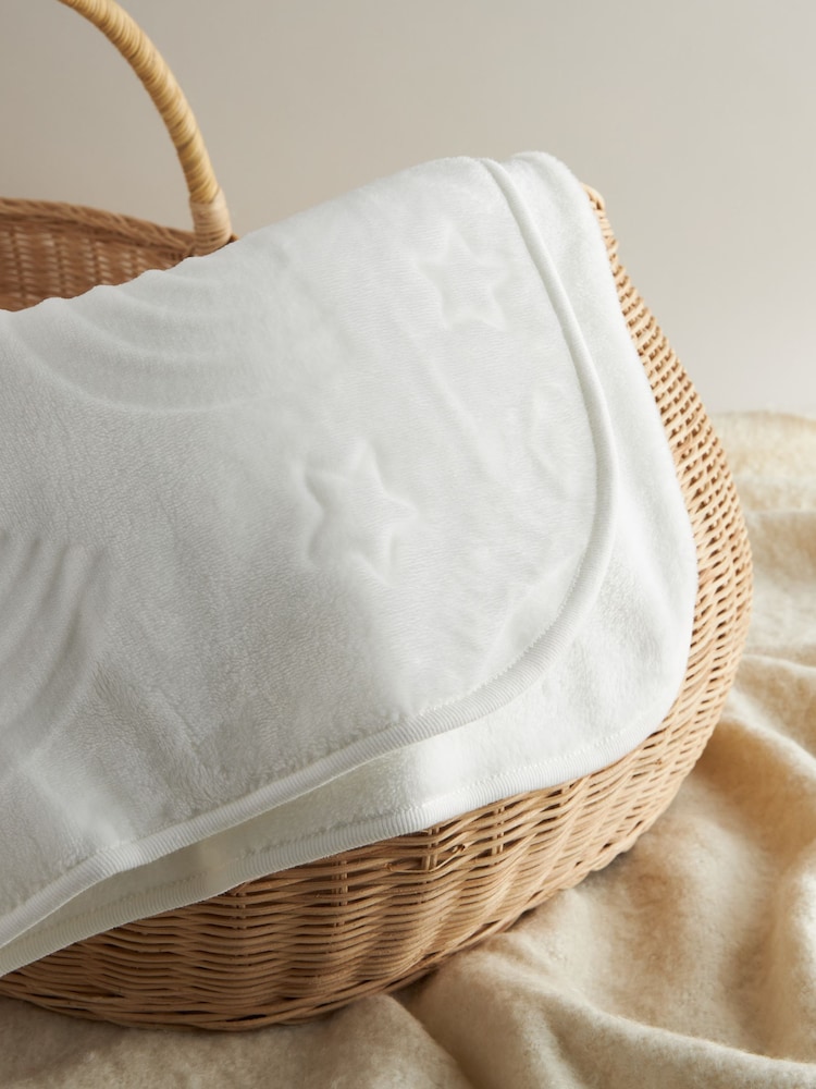 White Fleece Baby Blanket - Image 2 of 5