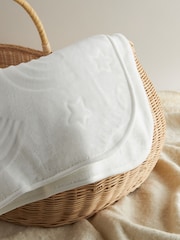 White Fleece Baby Blanket - Image 3 of 5