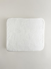 White Fleece Baby Blanket - Image 5 of 5