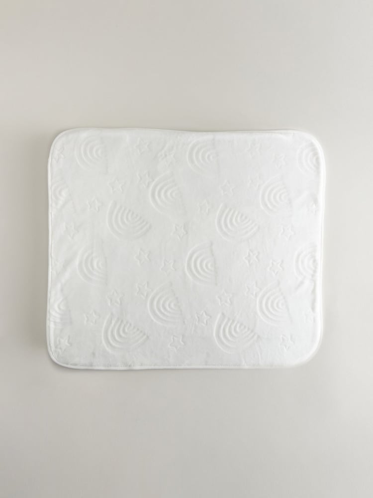 White Fleece Baby Blanket - Image 5 of 5