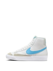 Белый/синий - Детские кроссовки Nike Blazer 77 - Изображение 2 из 10