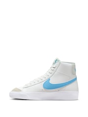 Белый/синий - Детские кроссовки Nike Blazer 77 - Изображение 4 из 10