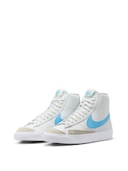 Белый/синий - Детские кроссовки Nike Blazer 77 - Изображение 5 из 10