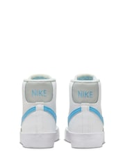 Белый/синий - Детские кроссовки Nike Blazer 77 - Изображение 6 из 10
