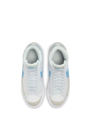 Белый/синий - Детские кроссовки Nike Blazer 77 - Изображение 7 из 10