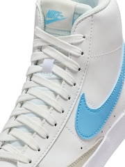 Белый/синий - Детские кроссовки Nike Blazer 77 - Изображение 9 из 10