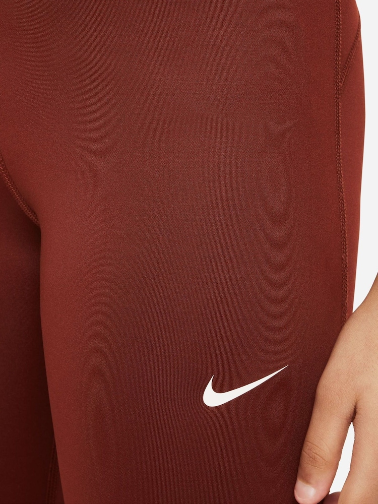 Nike Red Dri-FIT High Waisted Pro Leggings - Image 5 of 5