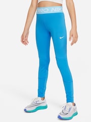 Nike Blue Dri-FIT High Waisted Pro Leggings - Image 1 of 6