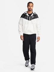 Nike White/Black Sportswear Windrunner Hooded Jacket - Image 3 of 7