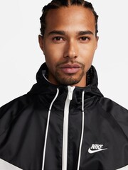 Nike White/Black Sportswear Windrunner Hooded Jacket - Image 4 of 7