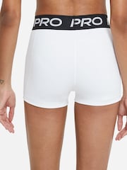 Nike White Pro 3" Shorts - Image 3 of 6
