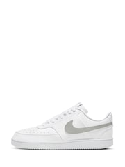 Nike Grey/White Court Vision Low Trainers - Image 4 of 11