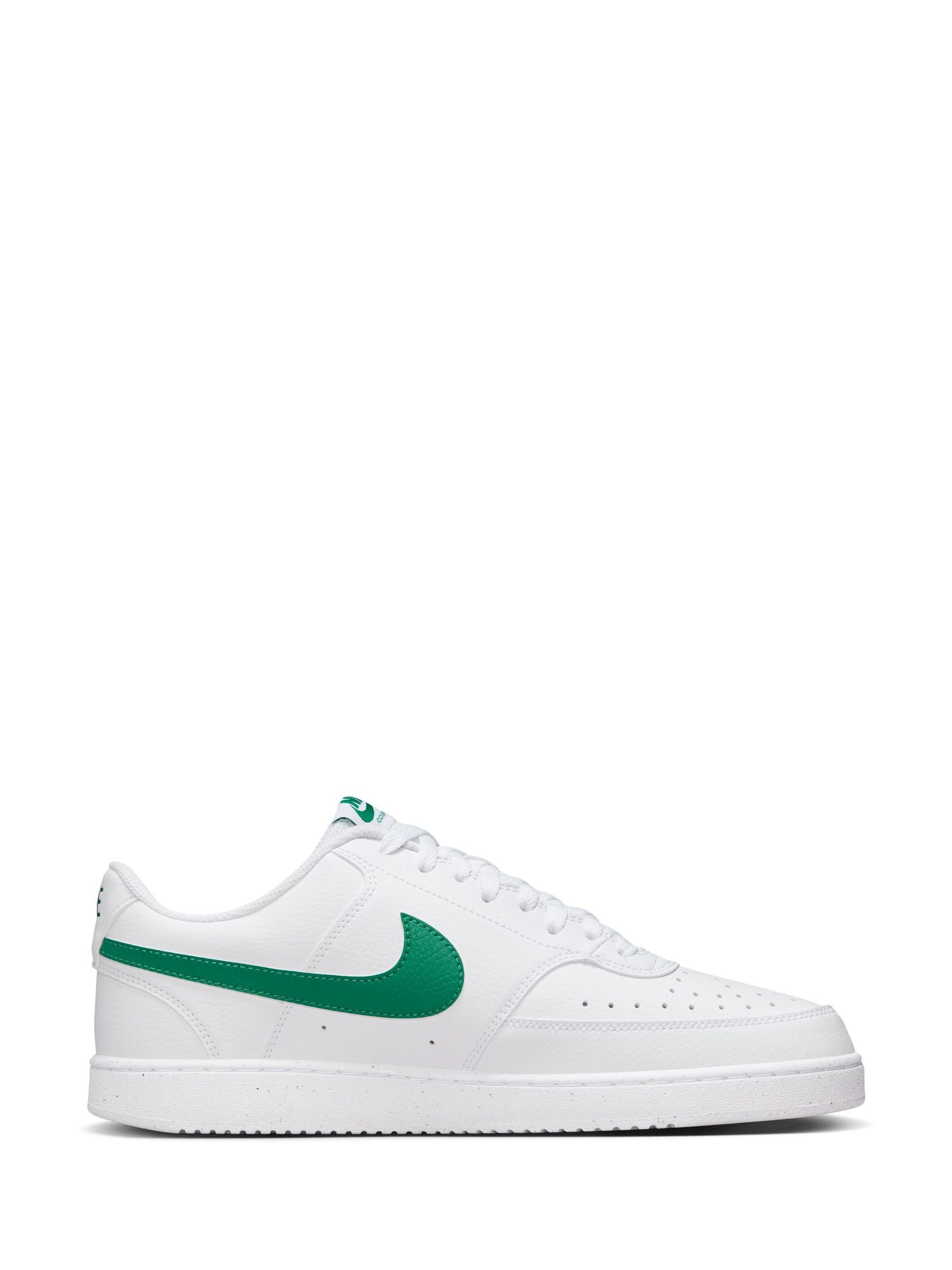nike white and green trainers