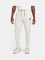 Nike Beige Sportswear Tech Essentials Fleece Joggers - Image 1 of 6