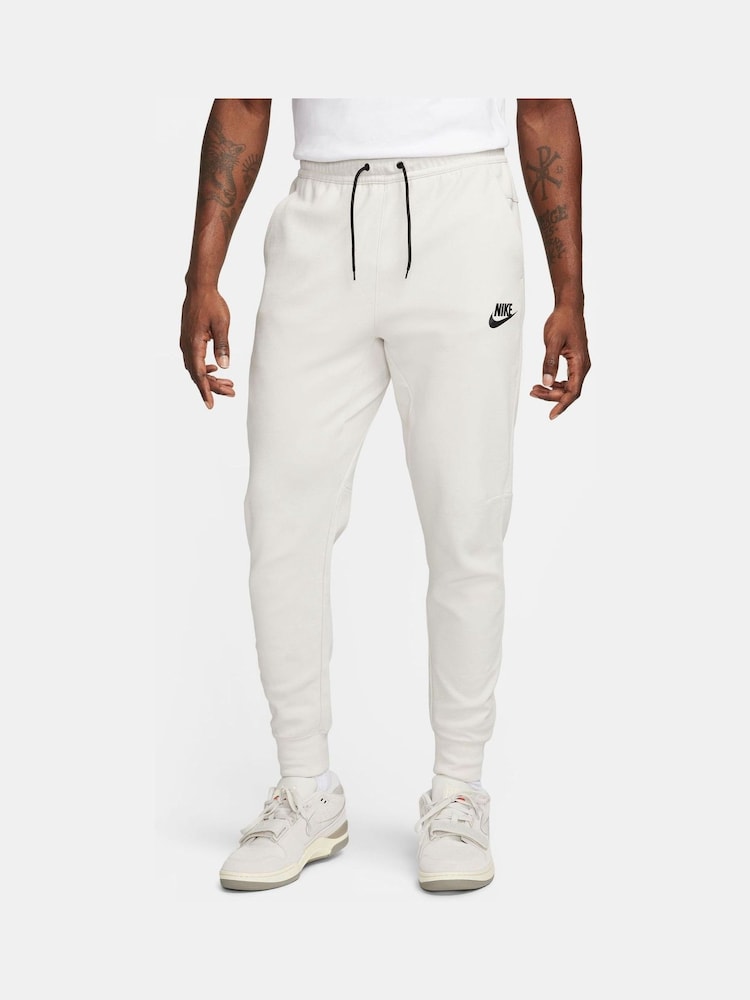 Nike Beige Sportswear Tech Essentials Fleece Joggers - Image 1 of 6