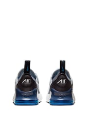 Nike White/Blue Infant Air Max 270 Trainers - Image 6 of 9