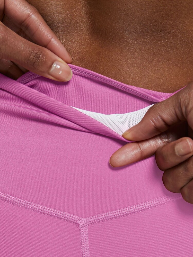 Nike Bright Pink One Mid Rise 7 Inch Shorts - Image 4 of 4