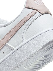 Nike White/Purple Court Vision Low Trainers - Image 9 of 10