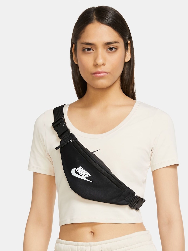 Nike Black Heritage Waistpack Bag - Image 1 of 7 Nike Black Heritage Waistpack Bag - Image 1 of 7