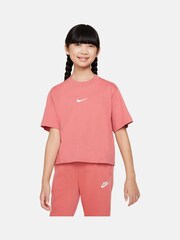 Nike Red Oversized Essentials Boxy T-Shirt - Image 1 of 4
