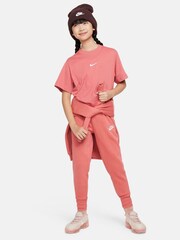 Nike Red Oversized Essentials Boxy T-Shirt - Image 3 of 4