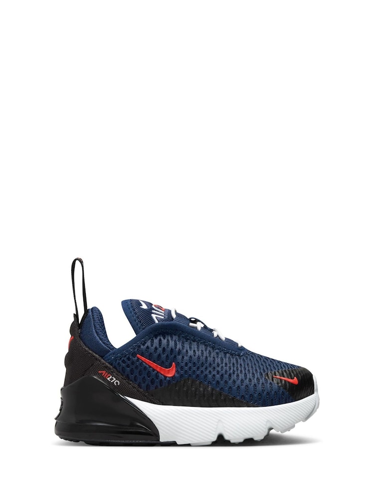 Nike Navy Infant Air Max 270 Trainers - Image 1 of 9