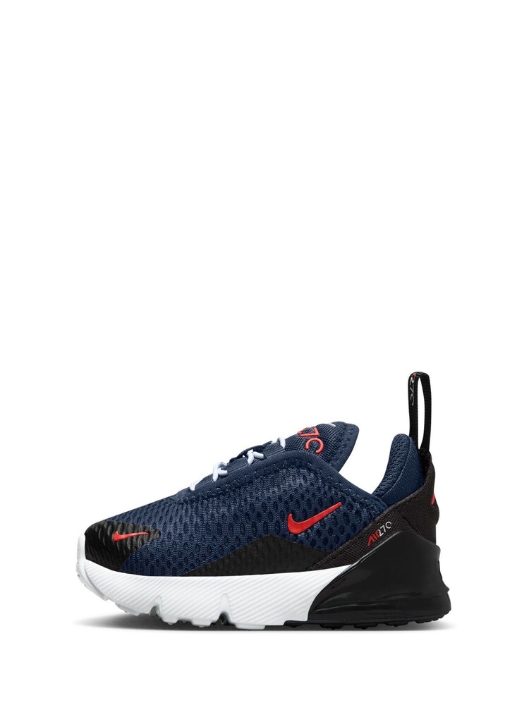Nike Navy Infant Air Max 270 Trainers - Image 2 of 9