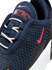 Nike Navy Infant Air Max 270 Trainers - Image 9 of 9