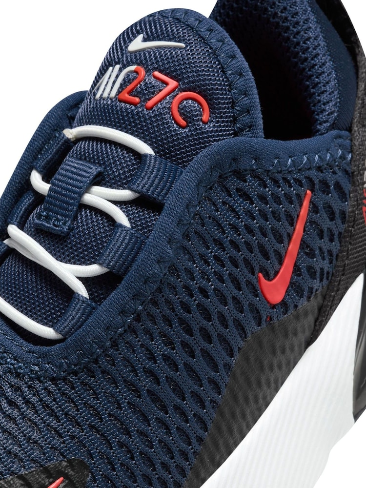 Nike Navy Infant Air Max 270 Trainers - Image 9 of 9
