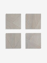 Set of 4 Grey Valencia Wooden Wall Art - Image 4 of 5