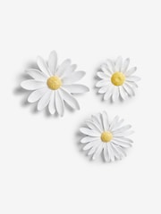 Set of 3 White Daisy Flower Wall Art - Image 4 of 5