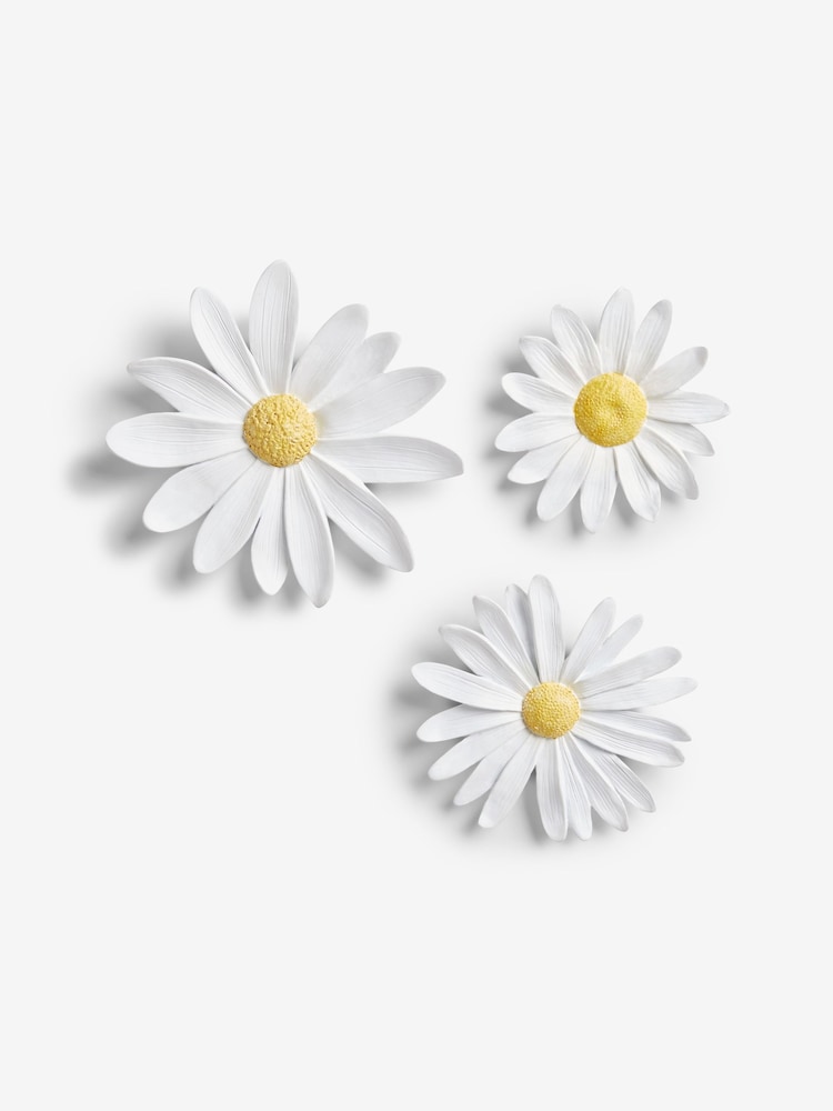 Set of 3 Daisy Flower Wall Art (Art mural de la fleur de marguerite) - Image 4 of 5