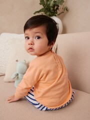 Orange Sunny Days Baby Cosy Sweatshirt and Wide Leg Trousers 2 Piece Set - Image 10 of 11