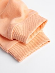 Orange Sunny Days Baby Cosy Sweatshirt and Wide Leg Trousers 2 Piece Set - Image 4 of 11