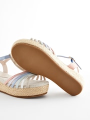 Multicolour Pastel Wedge Sandals - Image 4 of 6