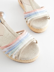 Multicolour Pastel Wedge Sandals - Image 5 of 6