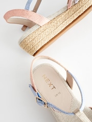 Multicolour Pastel Wedge Sandals - Image 6 of 6